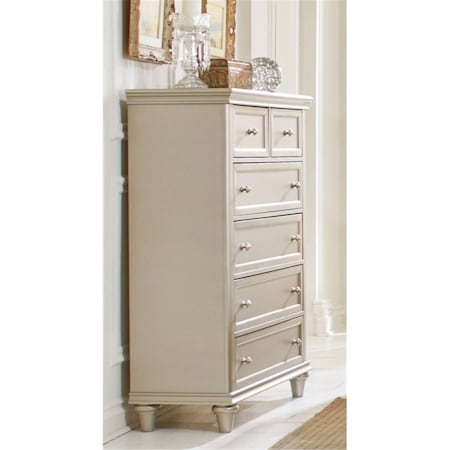 Home Elegance Homelegance  Celandine Collection Chest, Silver - 40 x 17 x 52 in. 1928-9